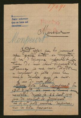 Expediente de Pierre Victor Julien Monpeurt