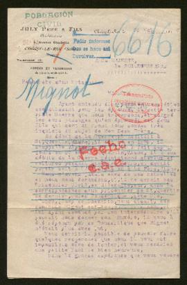 Expediente de Alphonse Mignot