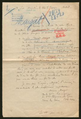 Expediente de la familia Margat Grivillers y de Henri Margat