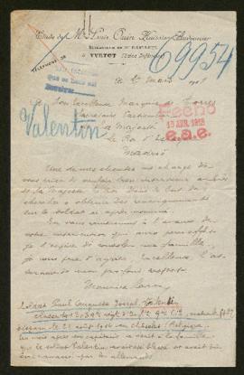 Expediente de Paul Auguste Valentin