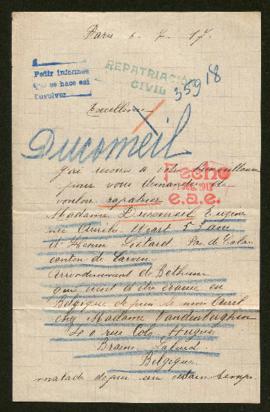 Expediente de Aurélie Duconseil Wiart