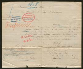 Expediente de madame veuve Dufrenne