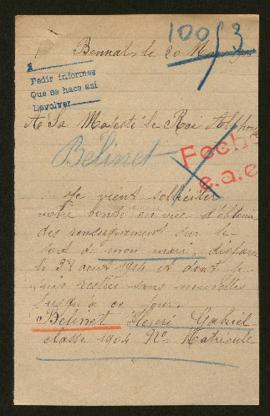 Expediente de Henri Gabriel Belinet