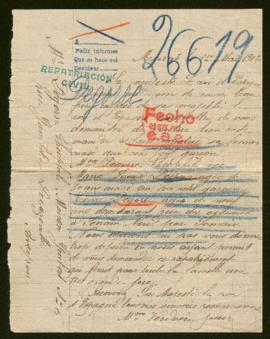 Expediente de la familia Degorre-Desprez