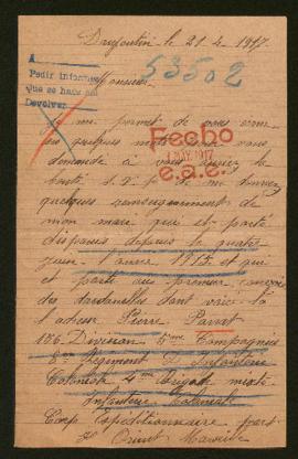 Expediente de Pierre Parrat