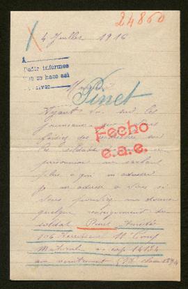 Expediente de Amédée Pinet