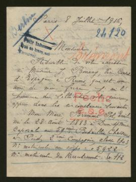 Expediente de Pol Emile Brémont