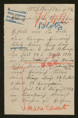 Expediente de Heinrich Blotz