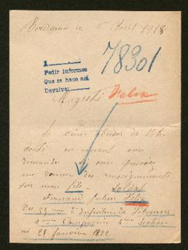 Expediente de Fernand Julien Félix