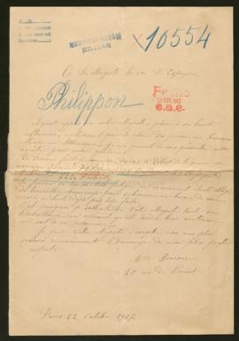 Expediente de Eugène Philippon