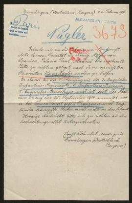 Expediente de Xaver Nagler