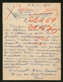 Expediente de Jaron Georges y Henri Ulysse Théophile Savoy