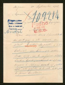 Expediente de Augustin André