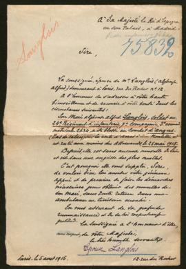 Expediente de Alphonse Alfred Langlois
