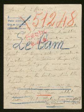 Expediente de Joseph Marie Le Cam