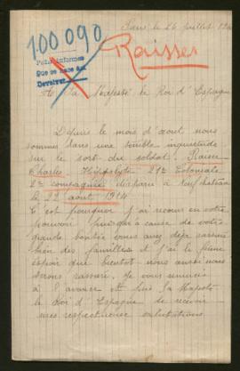 Expediente de Charles Raiser