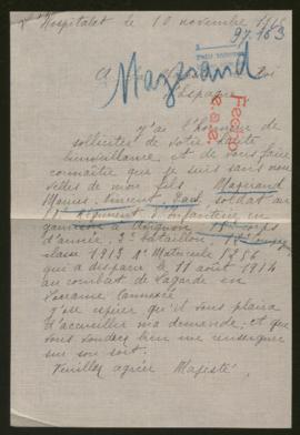 Expediente de Marius Vincent Paul Mazèrand