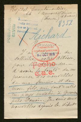 Expediente de la familia de Louis Richard