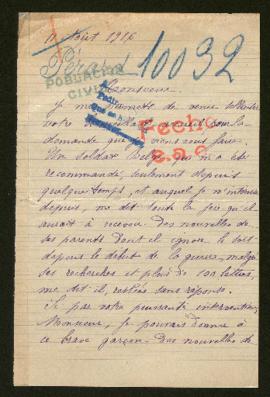 Expediente de monsieur y madame Pérard