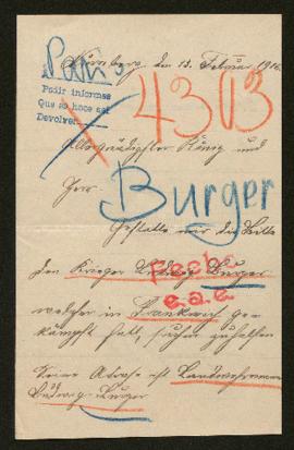 Expediente de Ludwig Burger