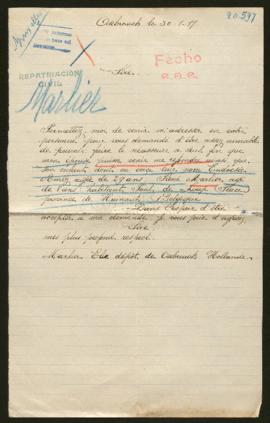 Expediente de la familia Marlier Amez