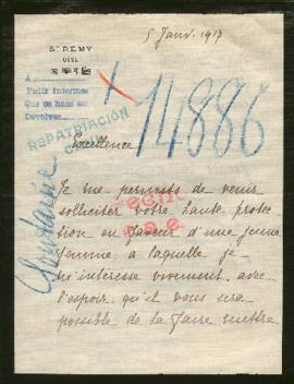 Expediente de madame Henri Fontaine