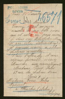 Expediente de madame Even Sales