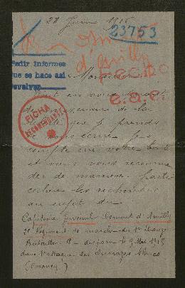 Expediente de Juvenal Asmont D'Amilly