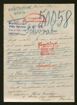 Expediente de la familia Sehwab-Conchon