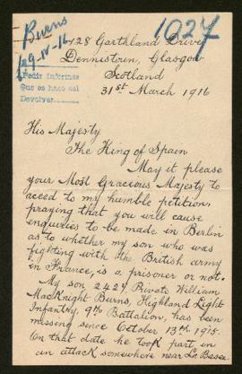 Expediente de William Mackinght Burns