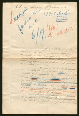 Expediente de los hermanos Gabriel Marius y Victor Lacaze
