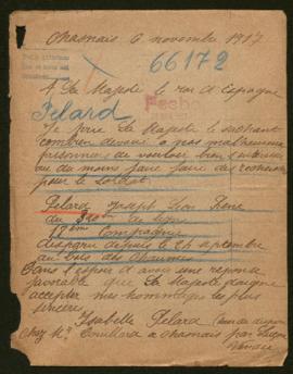 Expediente de Joseph Léon René Pelard