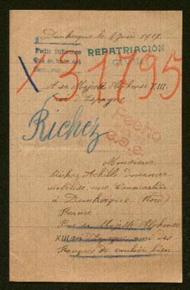 Expediente de la familia Richez-Alglave