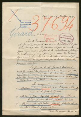 Expediente de la familia Gérard Loiset