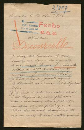 Expediente de Louis Decourcelle