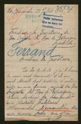 Expediente de Augustine Anastasie Ferrand Molban
