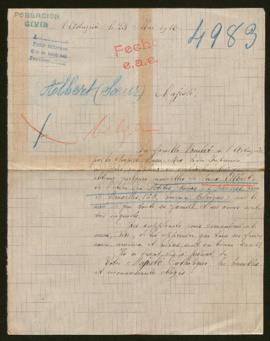 Expediente de la religiosa Albert