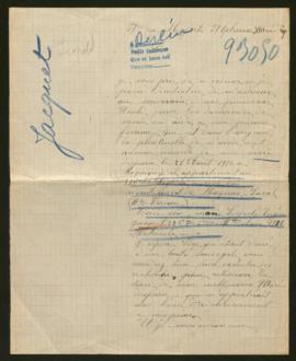 Expediente de Léopold Eugène Jacquet