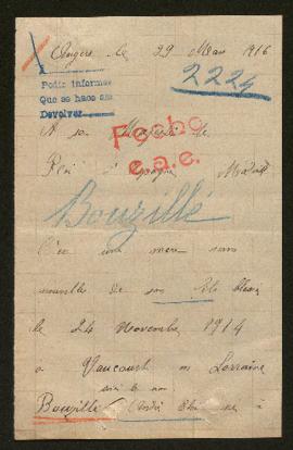 Expediente de André Eloi Bouzille