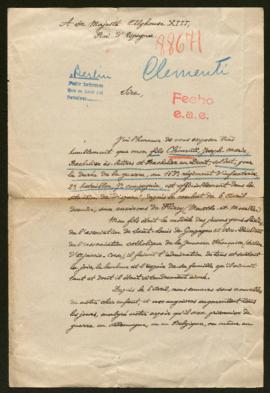 Expediente de Joseph Clémenti