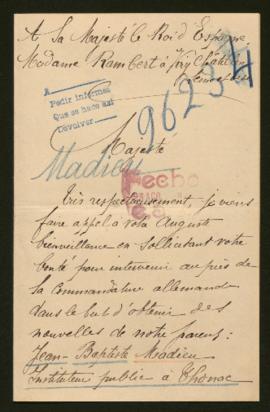 Expediente de Jean Baptiste Madieu