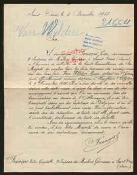 Expediente de Henri van Welden