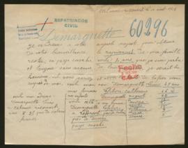 Expediente de la familia Demarquette Leroy