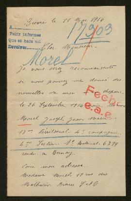 Expediente de Joseph Jean Marie Morel