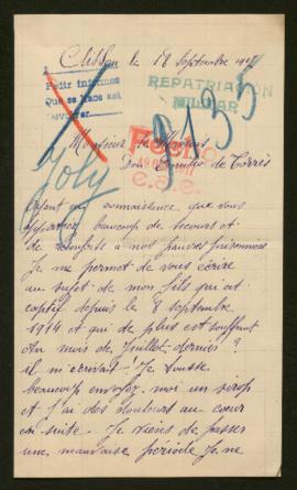 Expediente de Auguste Joly