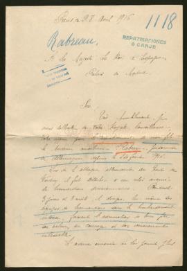 Expediente de Stanislas Louis Antoine Rabreau