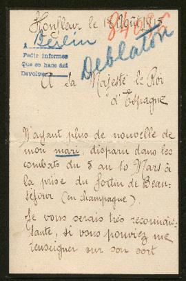 Expediente de Clovis Henri Deblaton