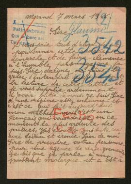 Expediente de François Raymond Glaume y Henri Béatry