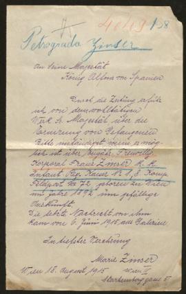 Expediente de Franz Zinser