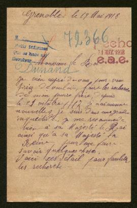 Expediente de François Antoine Duanand